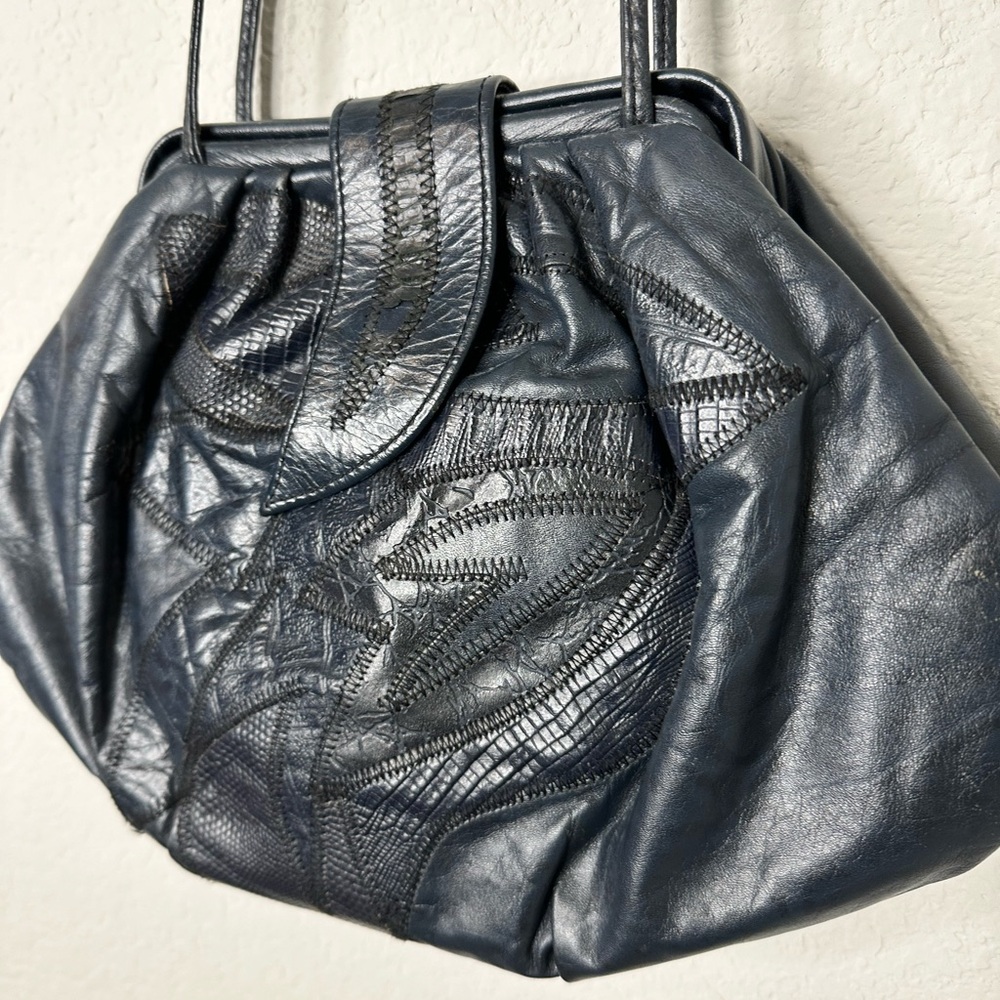 Dark Blue 80’s Purse